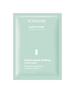 Yoskine Japan Pure Rice Infusion Nawilżająco-łagodząca maska na tkaninie 