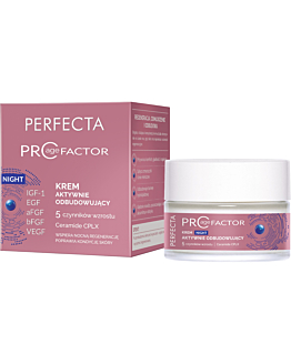 Perfecta Pro Age Factor Krem aktywnie odbudowujący, na noc