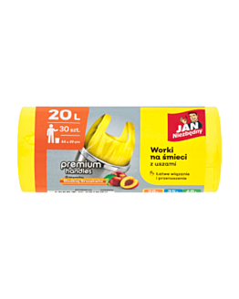Jan Niezbędny Worki HD T-shirt o zapachu brzoskwini 20L 30 szt.