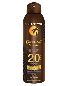 Kolastyna Sun Coconut Paradise SPF20 - Suchy Olejek do opalania 150 ml