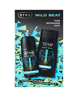 STR8 Zestaw Wild Beat: Deo spray 150 ml + Żel 250 ml