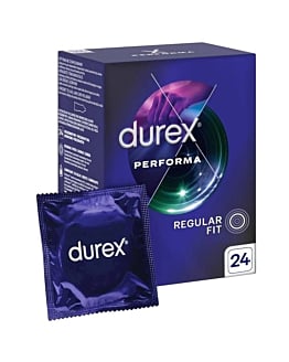 Durex Performa Preservativi con lubrificante, 24 pz