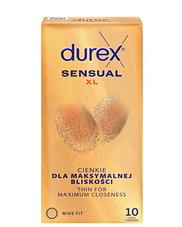 Durex Sensual XL Preservativi, 10 pezzi.