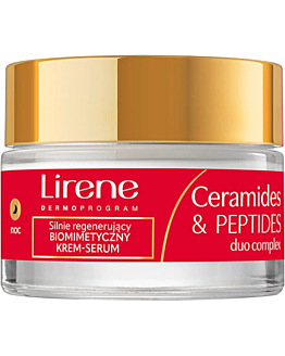 Lirene Silnie regenerujący krem-serum o bogatej formule na noc 60+