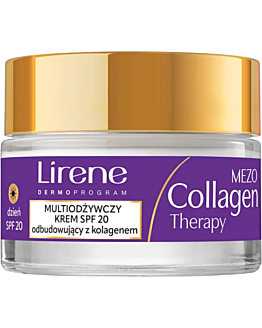 Lirene Crema Multinutriente Ricostituente con Collagene SPF20 per il Giorno 70+
