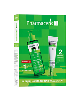 Pharmaceris T Przejmij kontrolę nad trądzikiem Zestaw: krem 40 ml + mini-żel myjący 100 ml