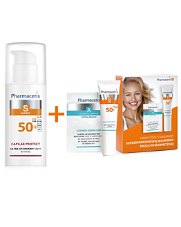 Pharmaceris Zestaw (Krem S Capilar Protect SPF50+ + Zestaw miniaturek)