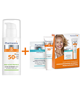 Pharmaceris Zestaw (Krem S Medi Protect SPF50+ + Zestaw miniaturek)