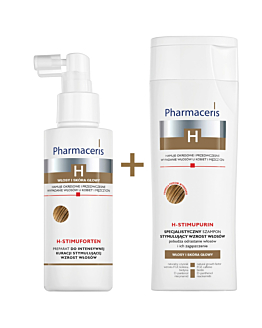 Pharmaceris Zestaw (Preparat H-Stimuforten +  Szampon H-Stimupurin)