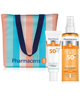 Pharmaceris Zestaw (S Sensi Protect SPF50+ + Olejek S Sun Protect SPF50+ + Torba plażowa)