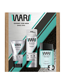 Wars Zestaw Sensitive (Balsam 125ml + Żel do golenia 200ml + Woda po goleniu 90ml)