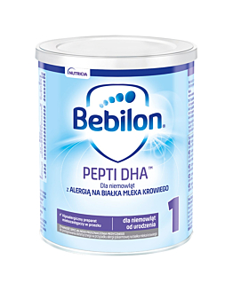 Bebilon Pepti DHA 1 Preparat mlekozastępczy hipoalergiczny Proszek, 400 g