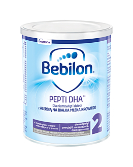Bebilon Pepti DHA 2 Dla niemowląt powyżej 6 m.ż. Proszek, 400 g