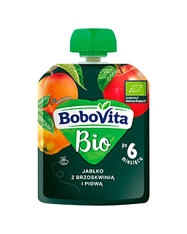 Bobovita Mus BIOJabłko z Brzoskwinią i Pigwą