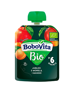 Bobovita Mus BIOJabłko, Morela, Mango