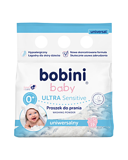 Bobini Baby Ultrasensitive Proszek do prania ubranek niemowlęcych i dziecięcych, uniwersalny
