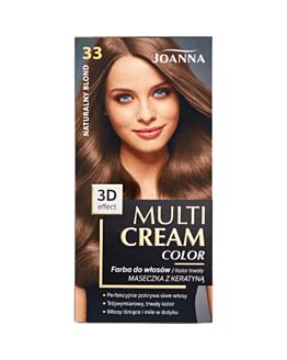 Joanna Multi Cream Color Tintura per capelli, 33 Biondo Naturale