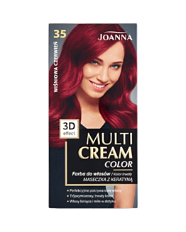 Joanna Multi Cream Color Tinta per capelli, 35 Rosso Ciliegia