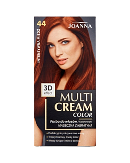 Joanna Multi Cream Color Tintura per capelli, 44 Rame Intenso
