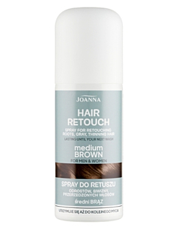 Joanna Hair Retouch Spray do retuszu odrostów, Medium brown