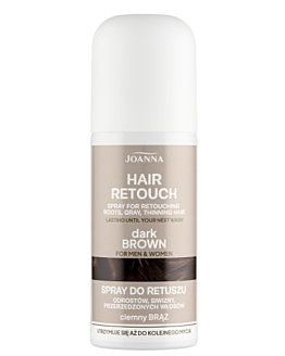 Joanna Hair Retouch Spray do retuszu odrostów, Dark brown 