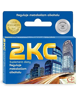 2KC,  Preparat ograniczający skutki spożycia alkoholu, tabletki