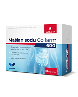 Colfarm Maślan Sodu 600 Kapsułki