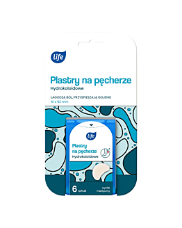 Life Plastry na pęcherze Średnie, 6 szt.