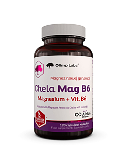Olimp Chela-Mag B6, Suplement diety z magnezem i witaminą B6, 120 kapsułek