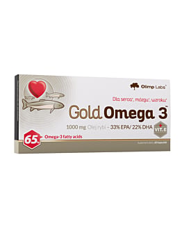 Olimp Gold Omega 3, Kwasy omega-3 z oleju rybiego Kapsułki, 60 szt.