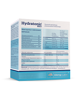 Olimp Hydratonic Med, Proszek w saszetkach o smaku malinowym