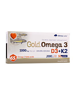 Olimp Gold Omega 3 D3+K2 Kapsułki, 30 szt.