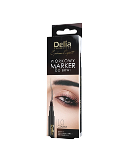 Delia Eyebrow Expert Pennarello per sopracciglia Triple Pen 24h nero