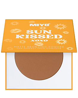 Miyo Matt Bronzing Powder Sun Bronzer per il Viso, 01 Warm Bronze