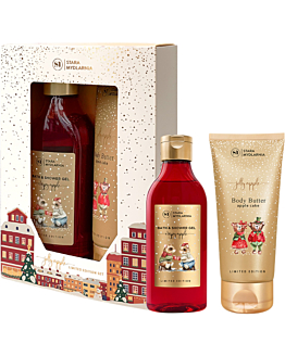 Stara Mydlarnia Zestaw Jolly Apple: Żel do kąpieli 250 ml + Masło do ciała 170 ml