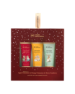 Stara Mydlarnia Zestaw Kremów do rąk: Apple Cinnamon & Orange Cinnamon & Merry Cranberry
