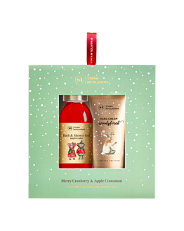Stara Mydlarnia Zestaw Merry Cranberry & Orange Cinnamon: Żel + krem do rąk