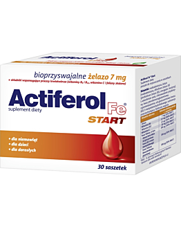 Actiferol Fe Start, Bioprzyswajalne żelazo w saszetkach dla niemowląt, dzieci i dorosłych