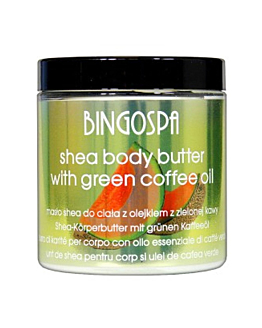 Bingospa Masło shea do ciała z olejkiem z zielonej kawy
