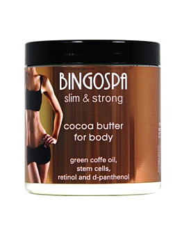 Bingospa Slim & Strong Masło kakaowe do ciała z olejkiem z zielonej kawy