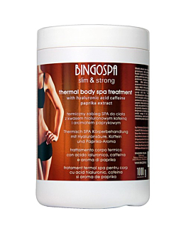 Bingospa Slim&Strong Termiczny zabieg SPA z kwasem hialuronowym, kofeiną i aromatem paprykowym