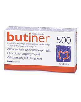 Butiner 500, Maślan sodu, Tabletki