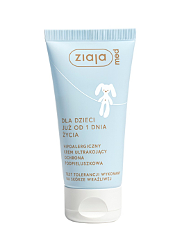 Ziaja Med Hipoalergiczny Kids -  krem ultrakojący, ochrona podpieluszkowa 50 ml