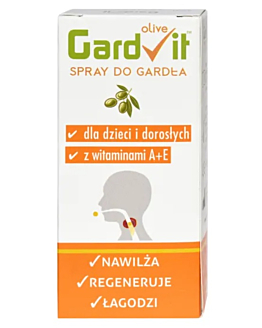 Gardvit Olive A+ E Spray do gardła dla dzieci i dorosłych spray - 15 ml