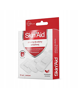 Skin Aid Zestaw Plastrów do skóry wrażliwej 12 szt.