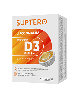 Suptero Liposomalna Witamina D3 2000 j.m. Kapsułki, 30 szt.