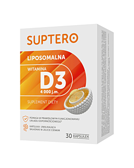 Suptero Liposomalna Witamina D3 4000 j.m. Kapsułki, 30 szt.