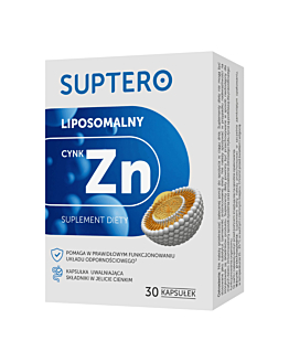 Suptero Liposomalny Cynk Kapsułki, 30 szt.