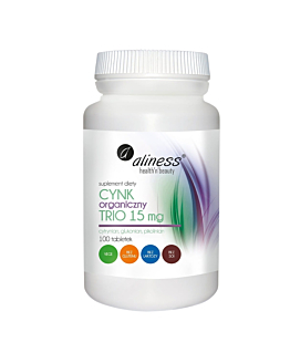Aliness Cynk Organiczny Trio 15 Mg Tabletki