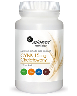 Aliness Cynk Chelatowany 15 mg, tabletki, 100 szt.